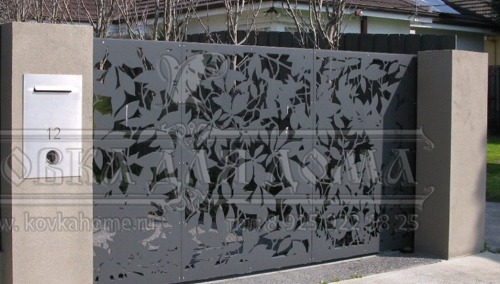 Делаем ворота для загородного дома с лазерная резка в Москве